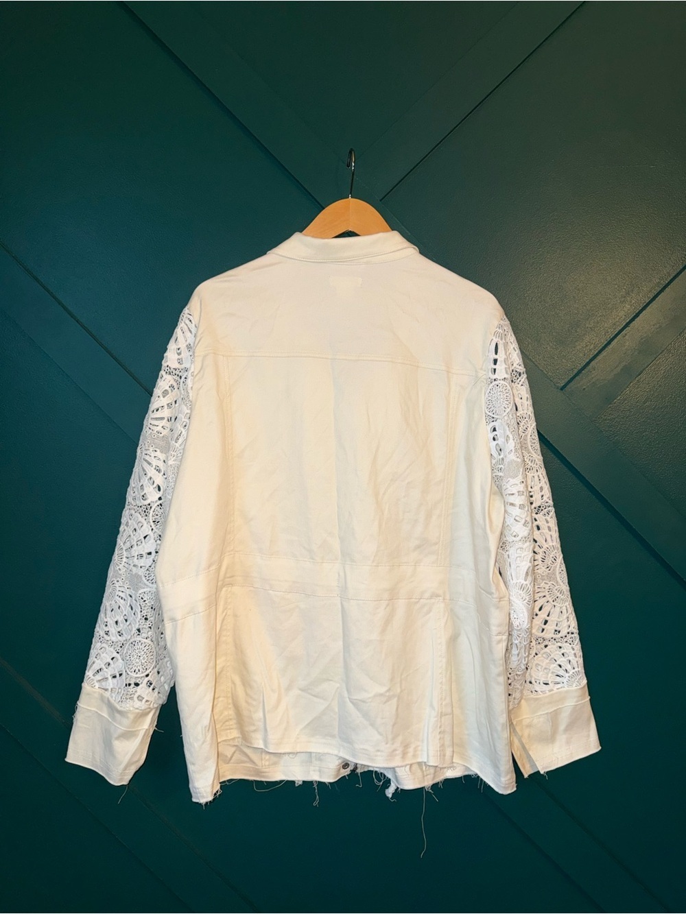 VENUS Sequin Soft Lace Jacket Drawstring Cargo Boho Chic Lightweight NWT - Picture 3 of 8